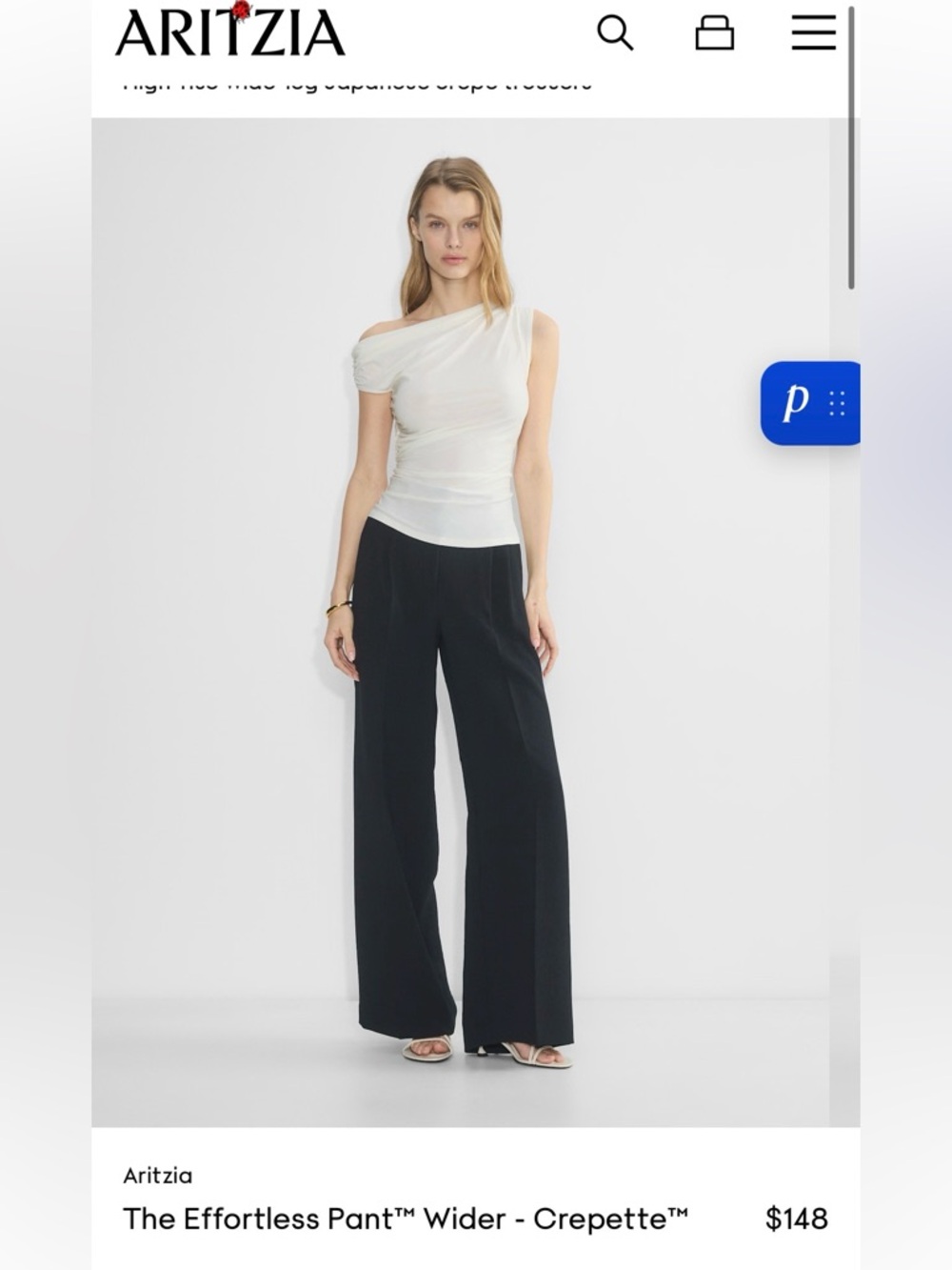 Aritzia The Effortless Pant™ Wider - Crepette™